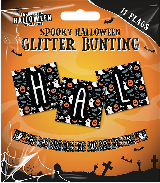 Halloween Glitter Bunting