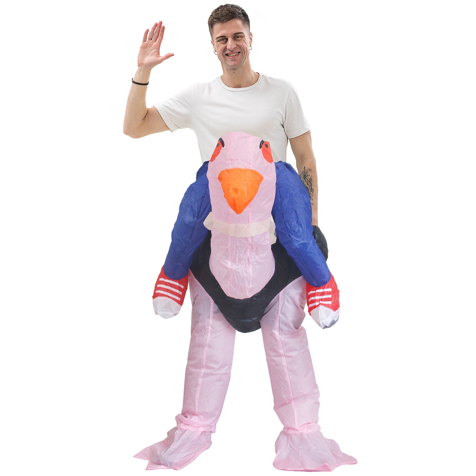 Adults Inflatable Ride- Along Ostrich