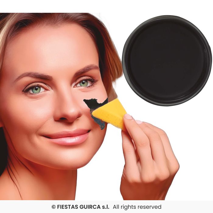 Black makeup with sponge 9 gr