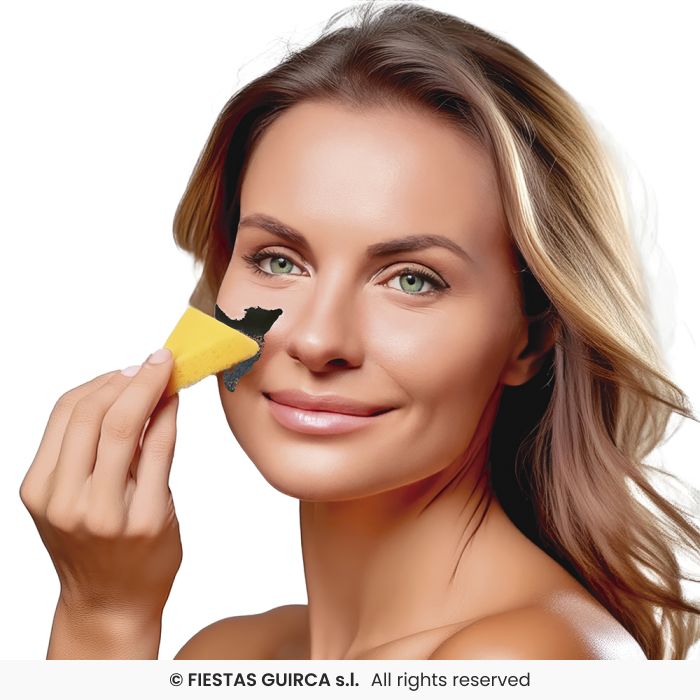 Black makeup with sponge 9 gr