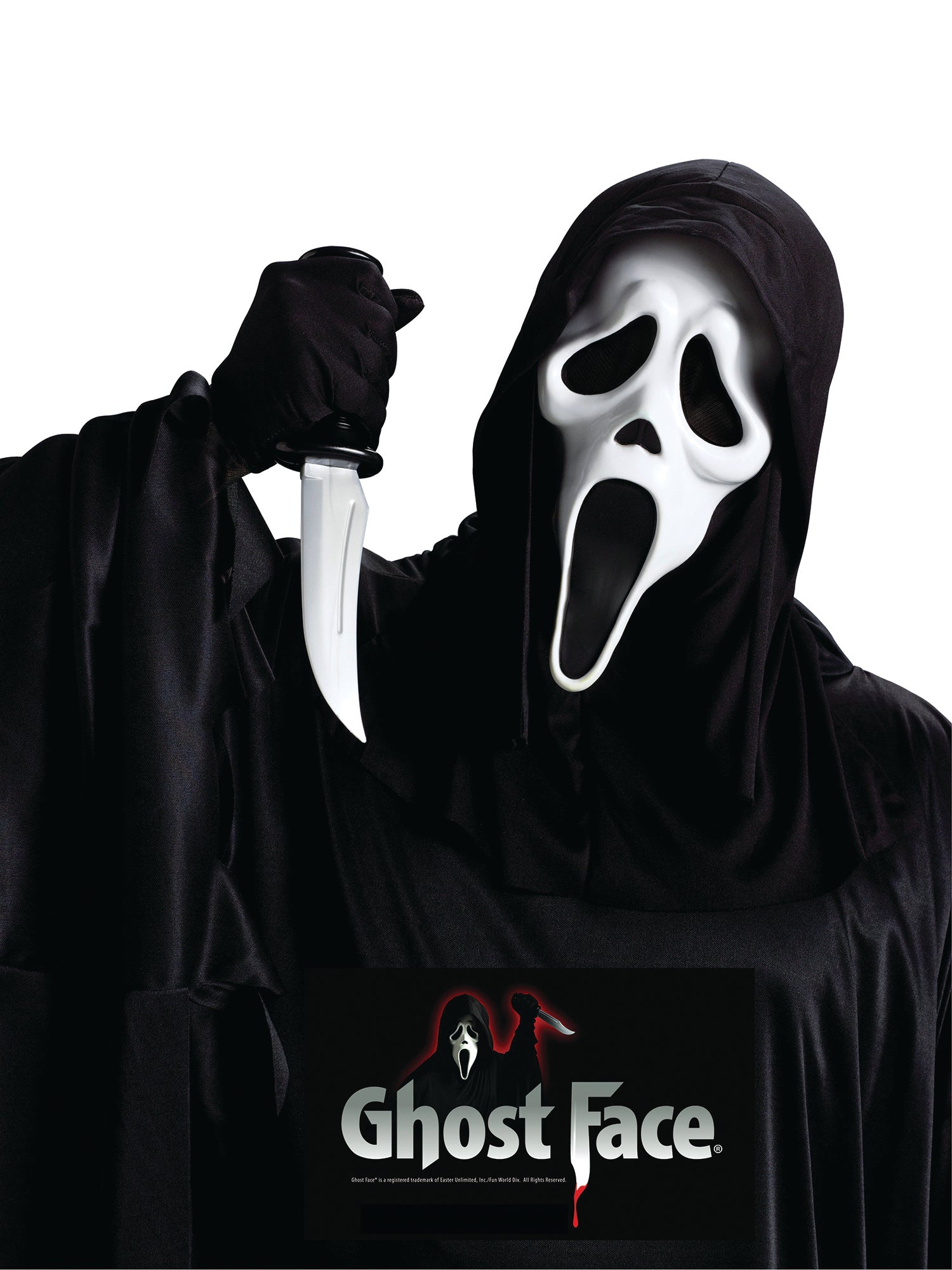 Ghost Face Mask with Knife Set