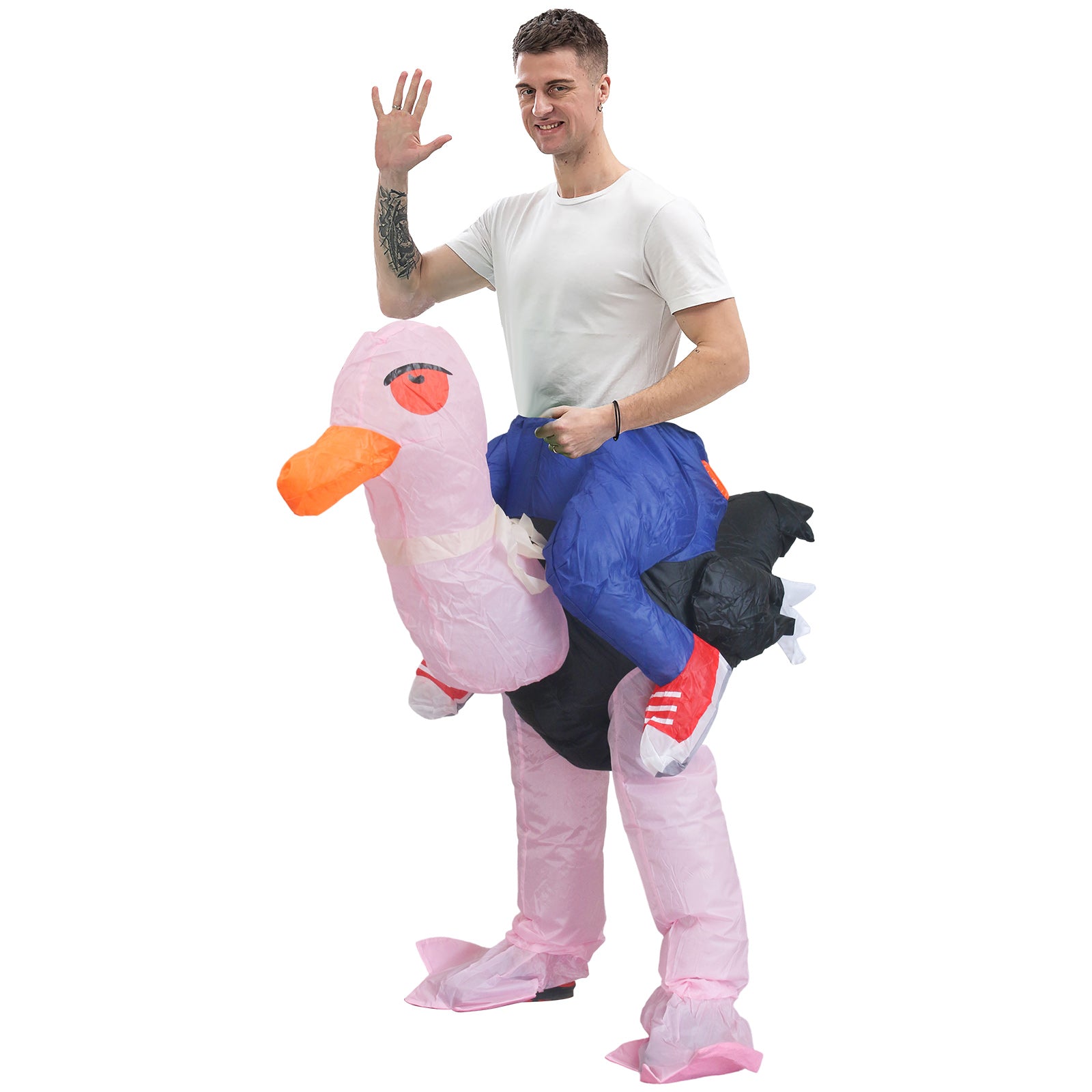 Adults Inflatable Ride- Along Ostrich