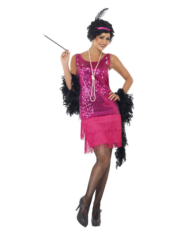 Funtime Flapper Costume Hot Pink