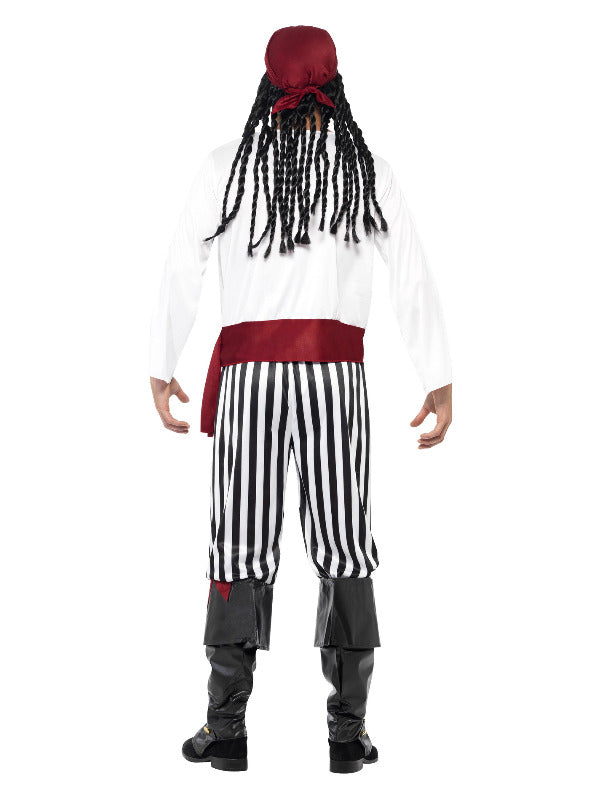 Pirate Man Costume Black & White