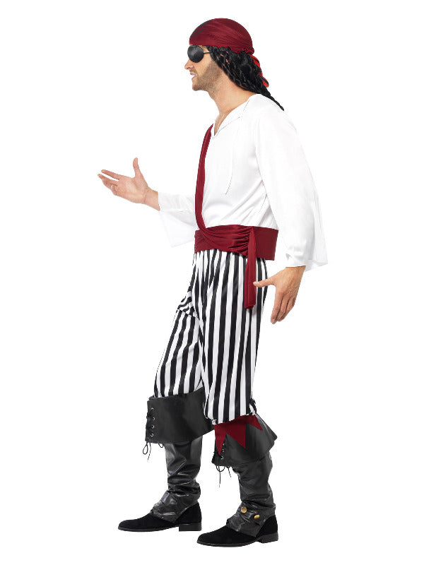 Pirate Man Costume Black & White