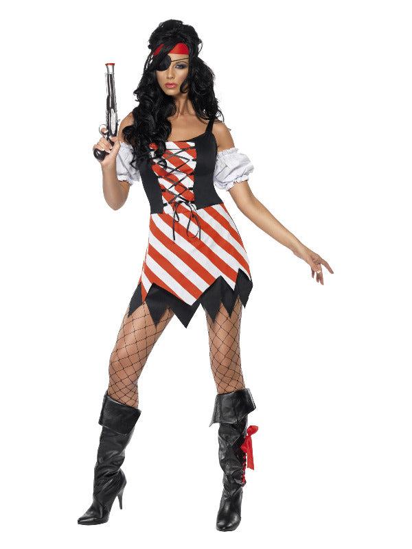 Pirate Costume Red & White