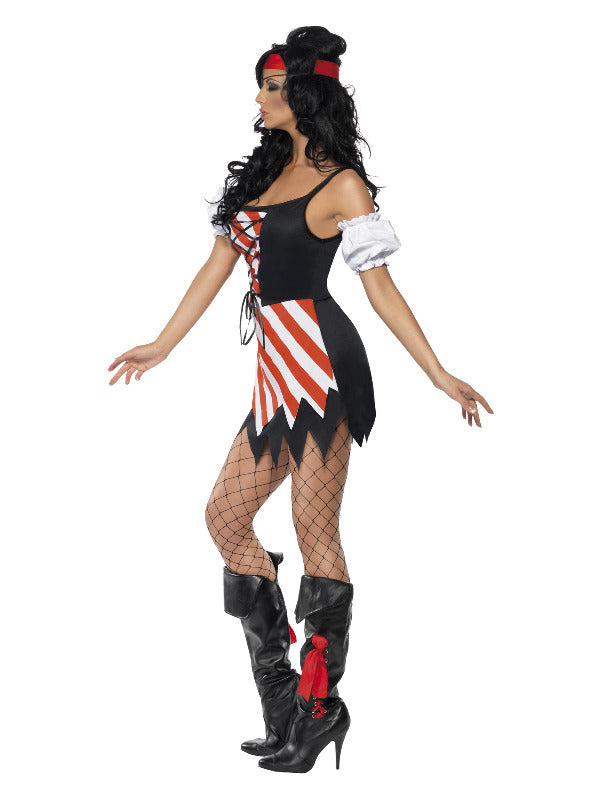 Pirate Costume Red & White
