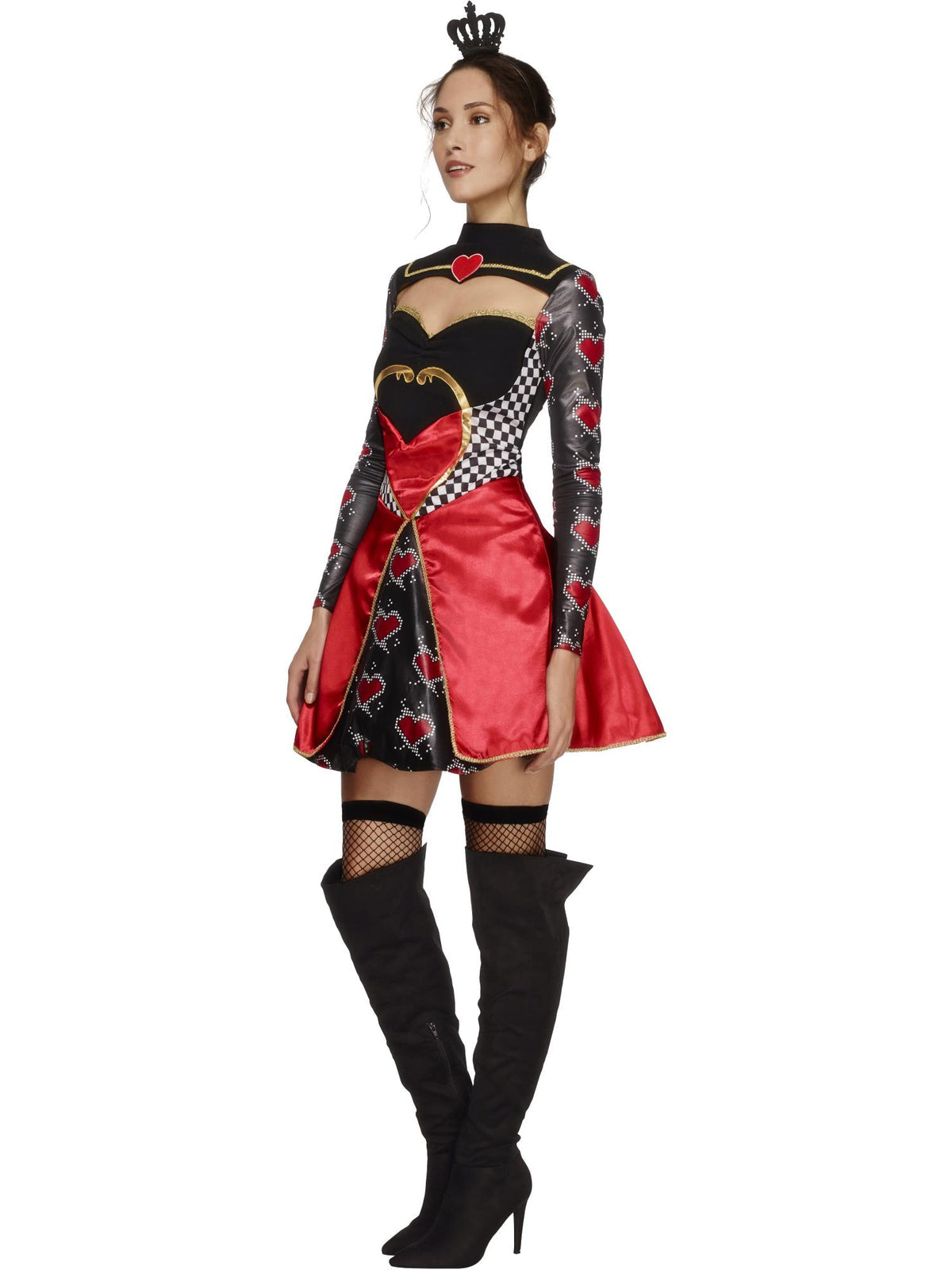 Fever Queen Of Hearts Costume, Black