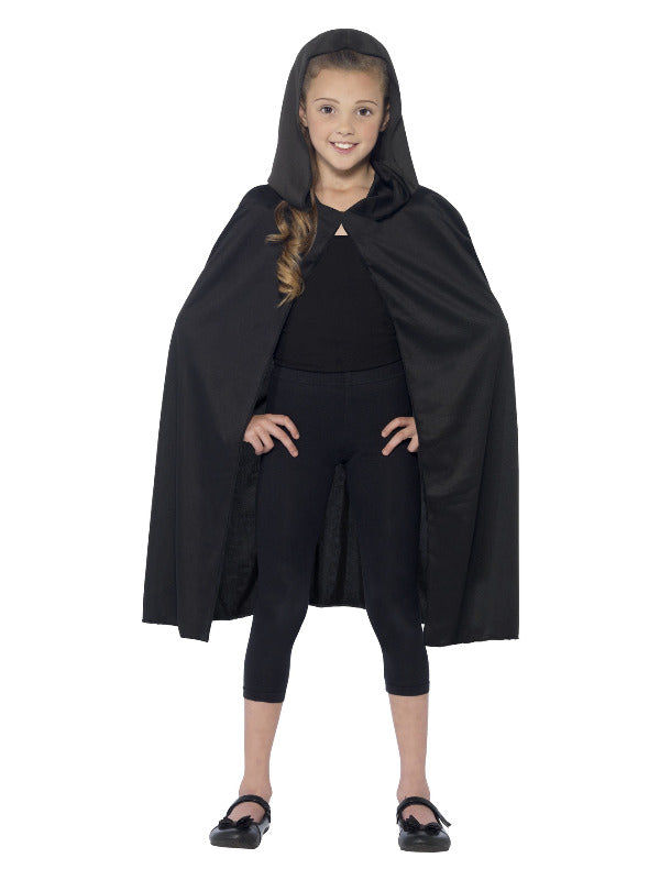 Childs Hooded Cape - Black