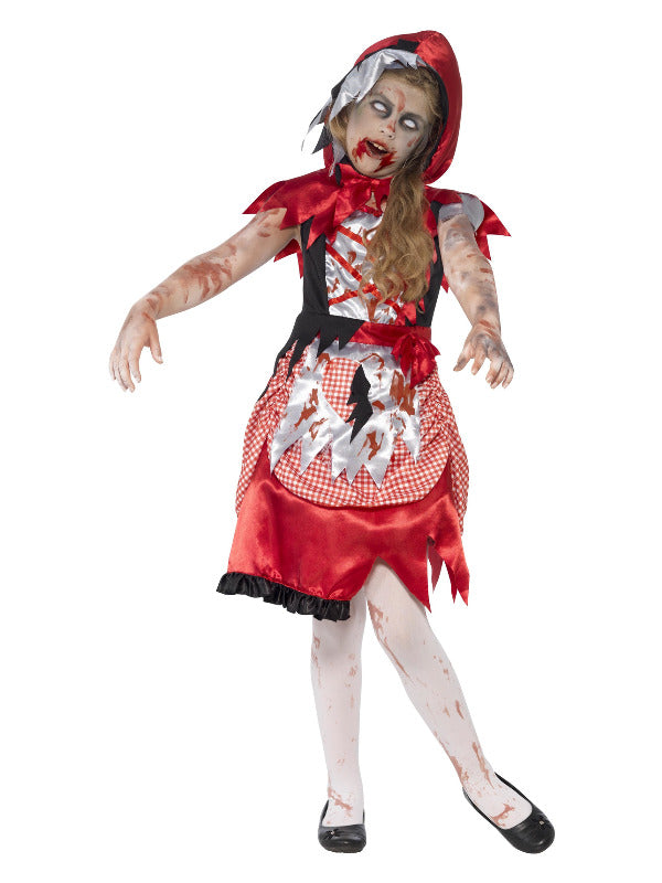 Zombie Miss Hood Costume Red