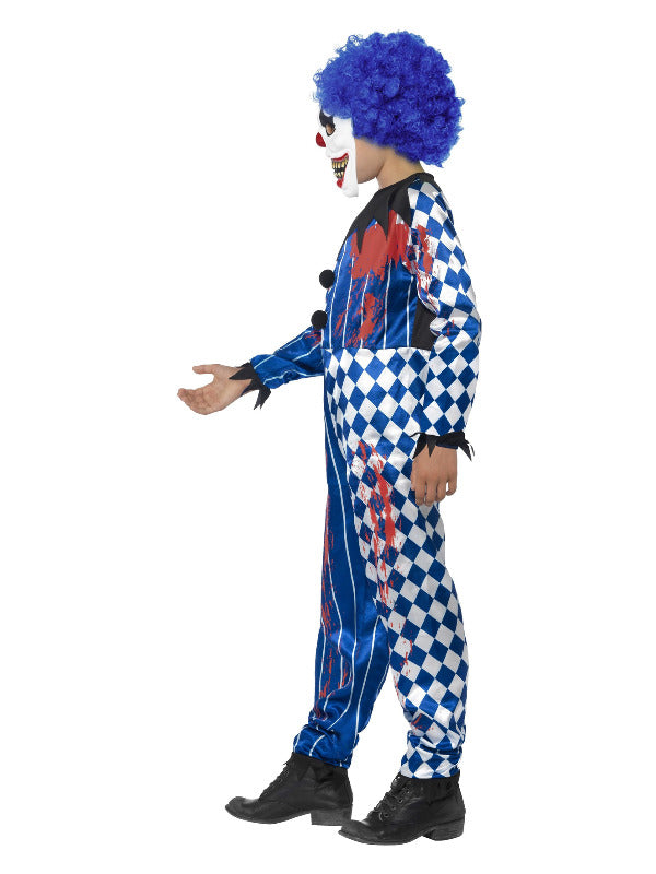 Deluxe Sinister Clown Costume Blue