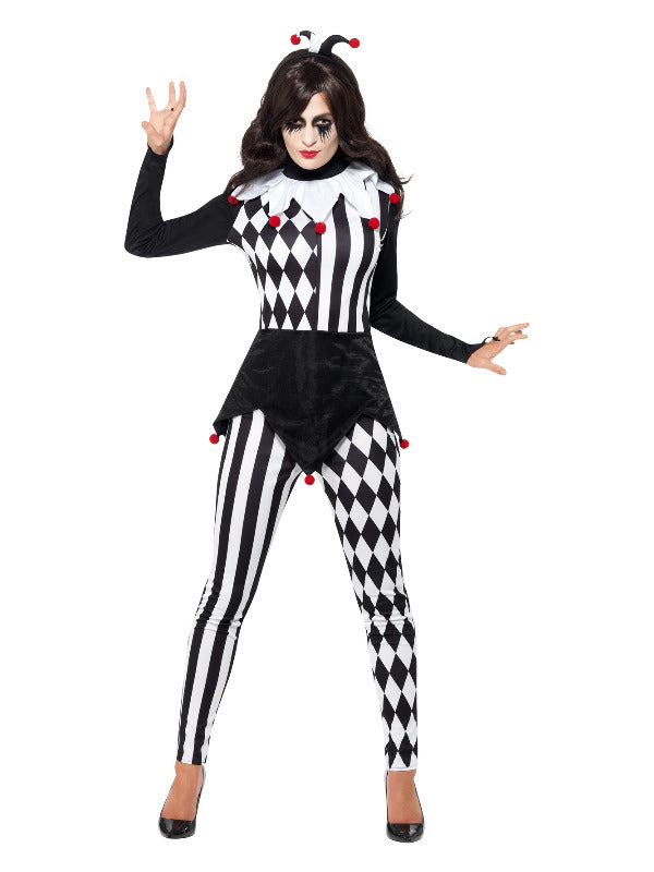 Female Jester Costume Black