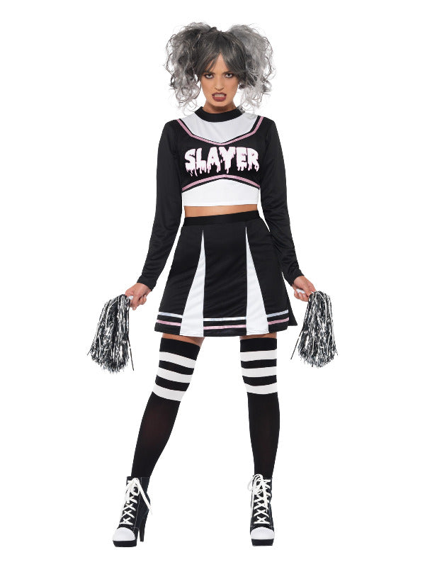 Fever Gothic Cheerleader Costume Adult Black