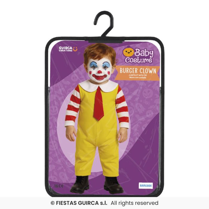 Burger Clown Infant Toddler Costume