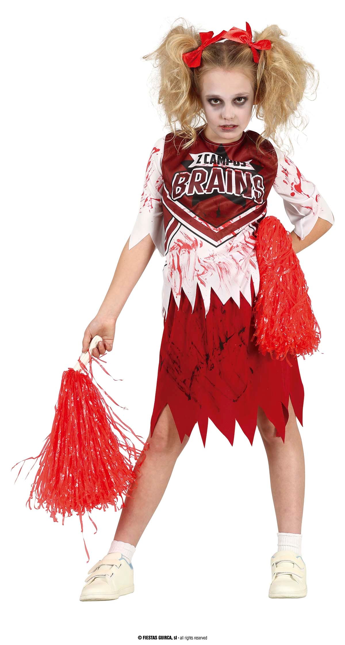 Zombie Cheerleader Costume for Girls