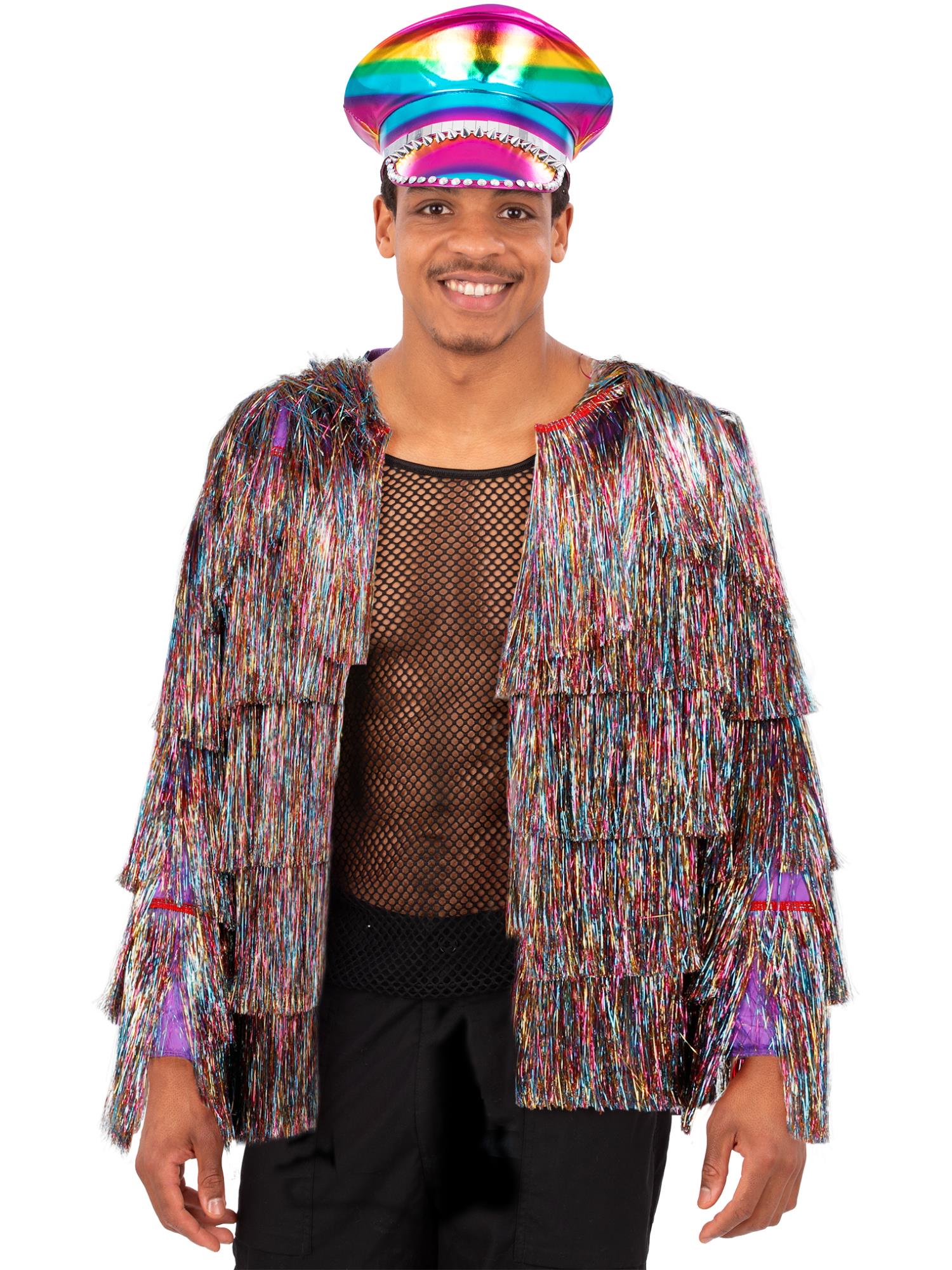 Fever Tinsel Festival Jacket - Rainbow Dreams