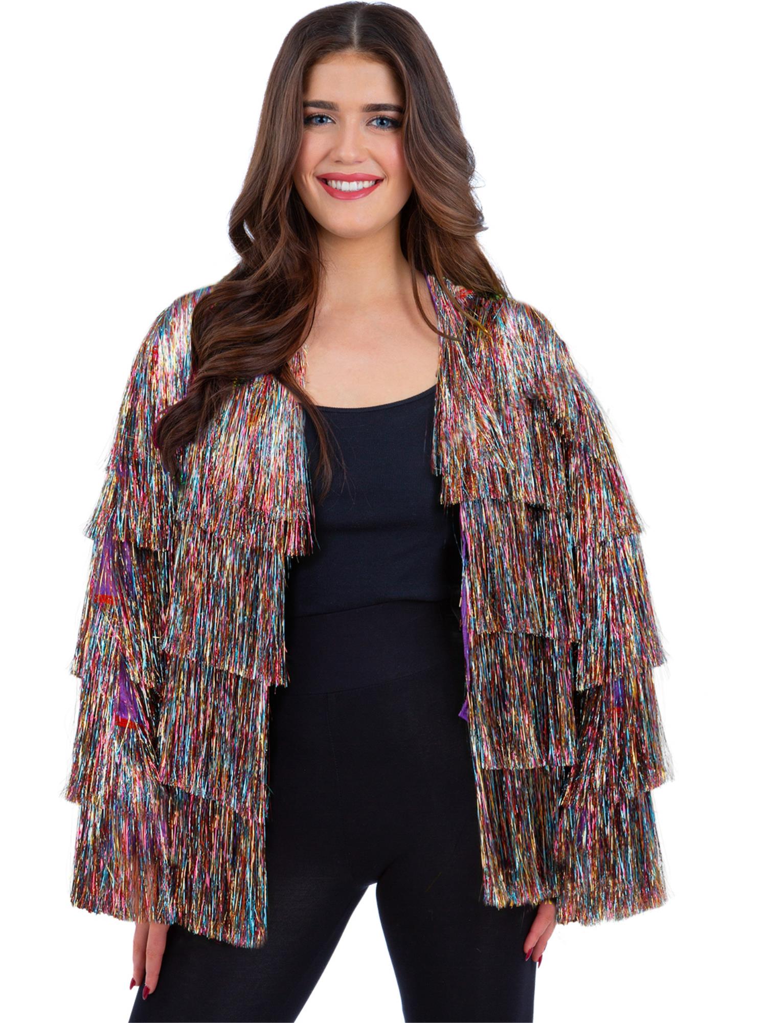 Fever Tinsel Festival Jacket - Rainbow Dreams