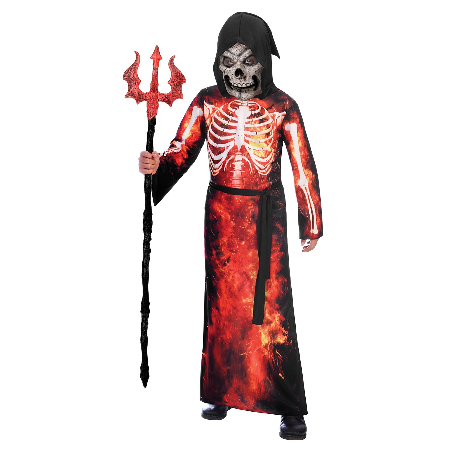 Fiery Skeleton Reaper Costume for Men Fiery Skeleton Reaper Costume for Men