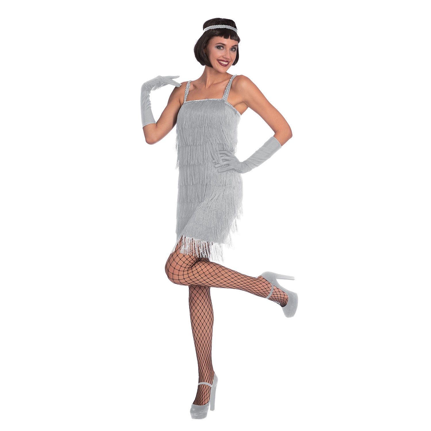 Silver Flapper Dress