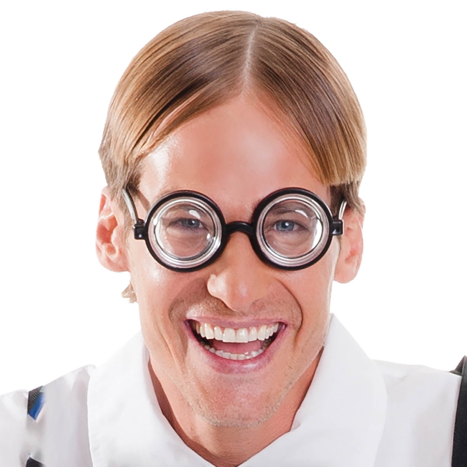 Thick Nerd Horn-Rimmed Glasses