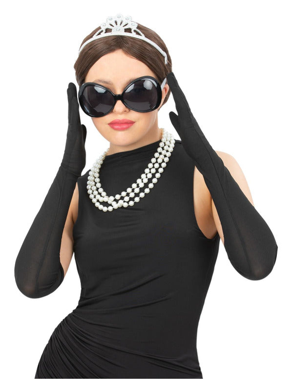Tiffany Diva Kit (Sunglasses, Plastic Tiara, Pearl Necklace & Long Gloves)