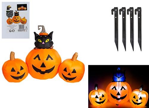 Inflatable Pumpkin Group With Lights