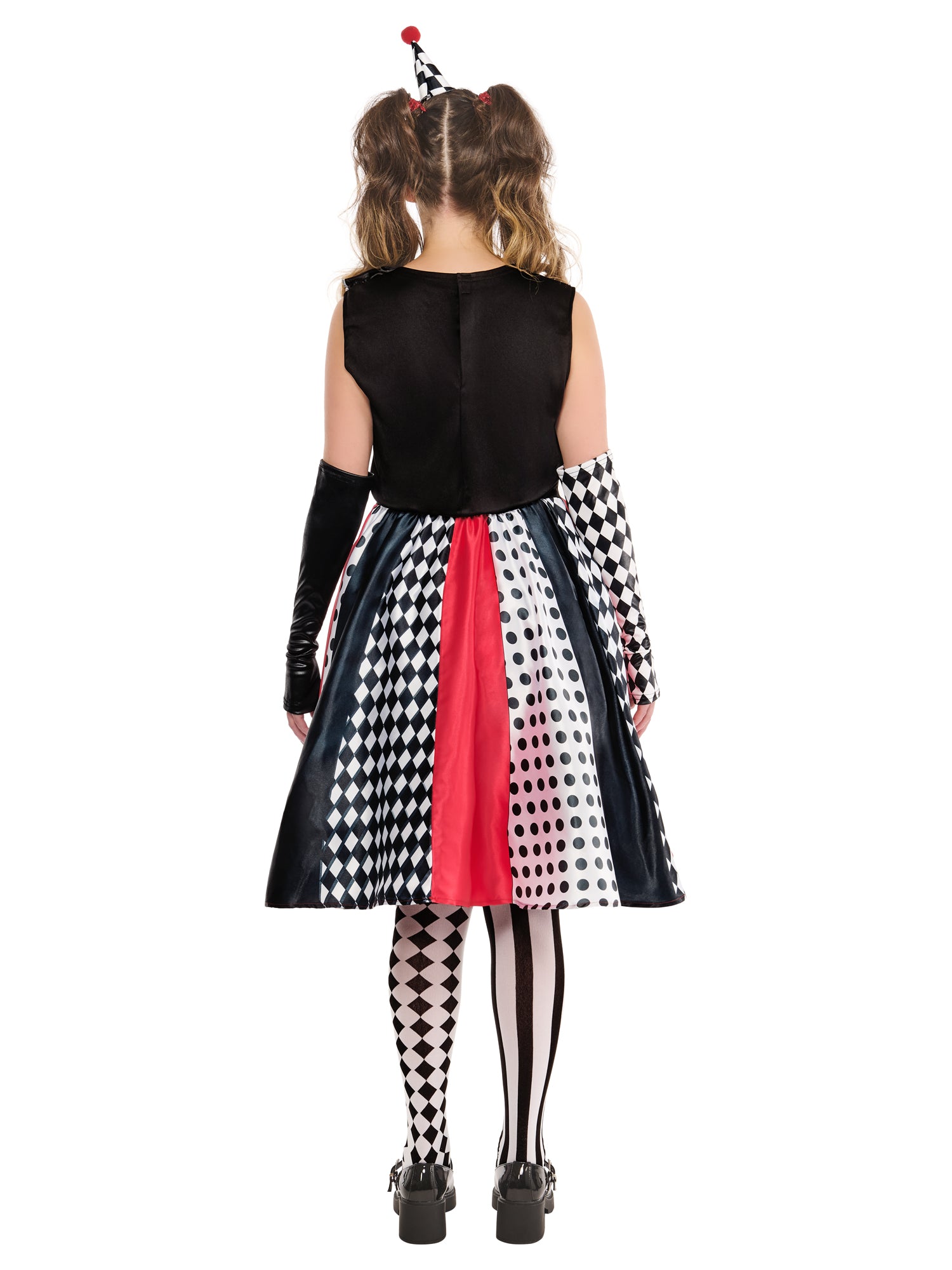 Adult Monochrome Clown Dress