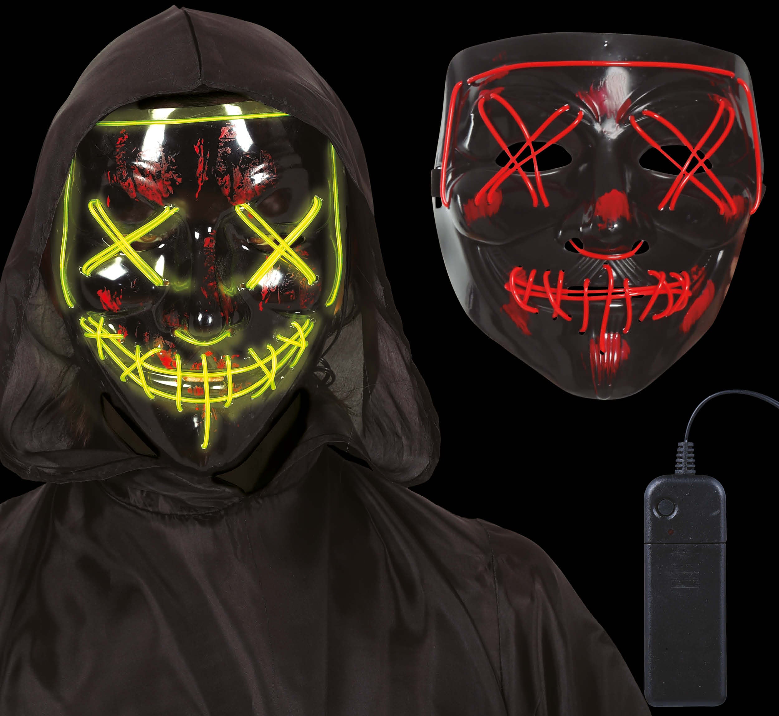 Black Mask With Light Assorted