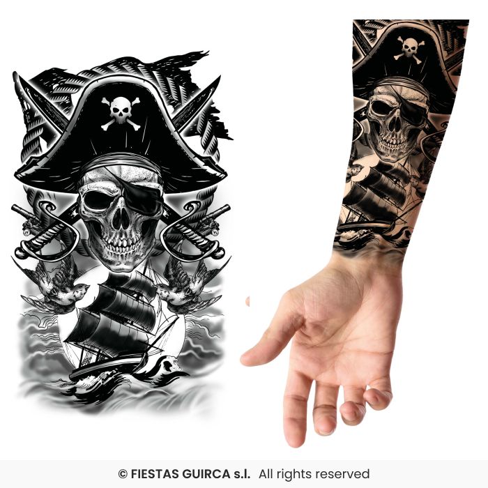 Pirate Tattoo 14x30 Cms
