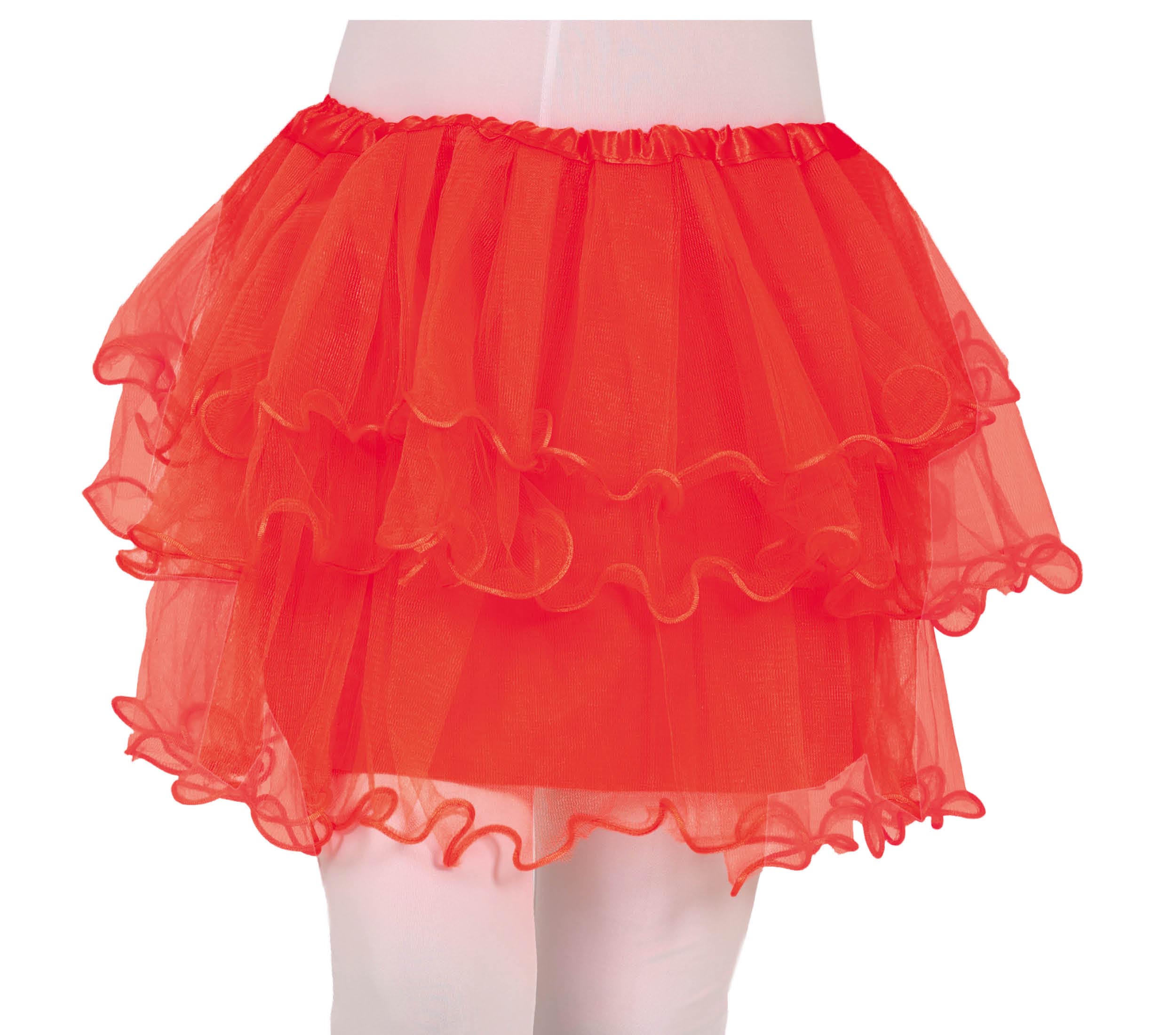 Tutu With Ruffles, Red 30cm Child