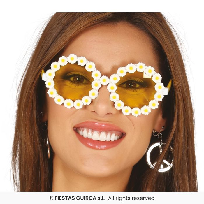 Hippie Glasses W Daisies