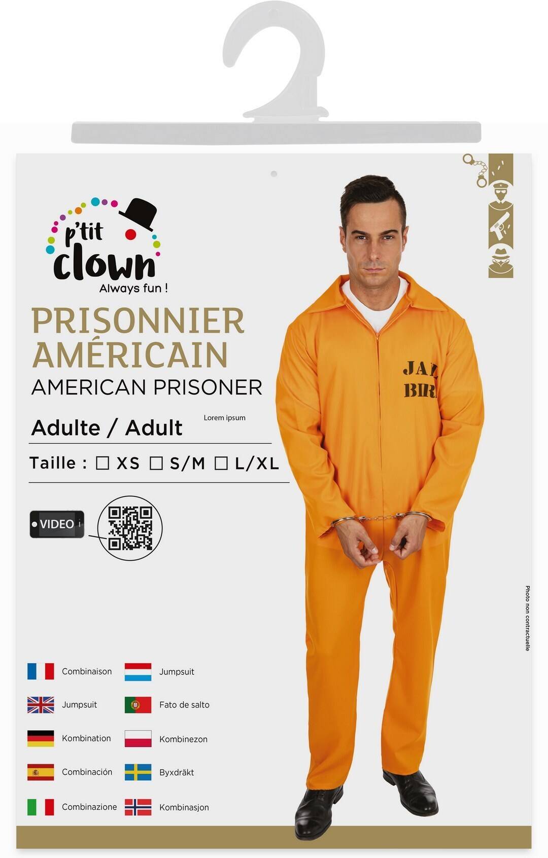 American Prisoner Costume Adult