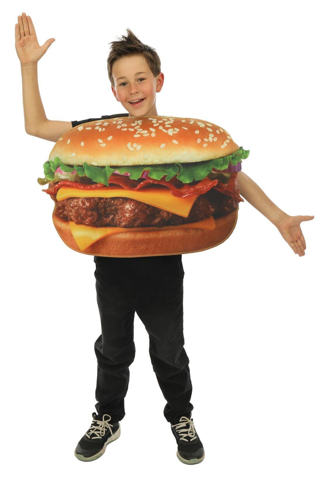 Burger costume boys