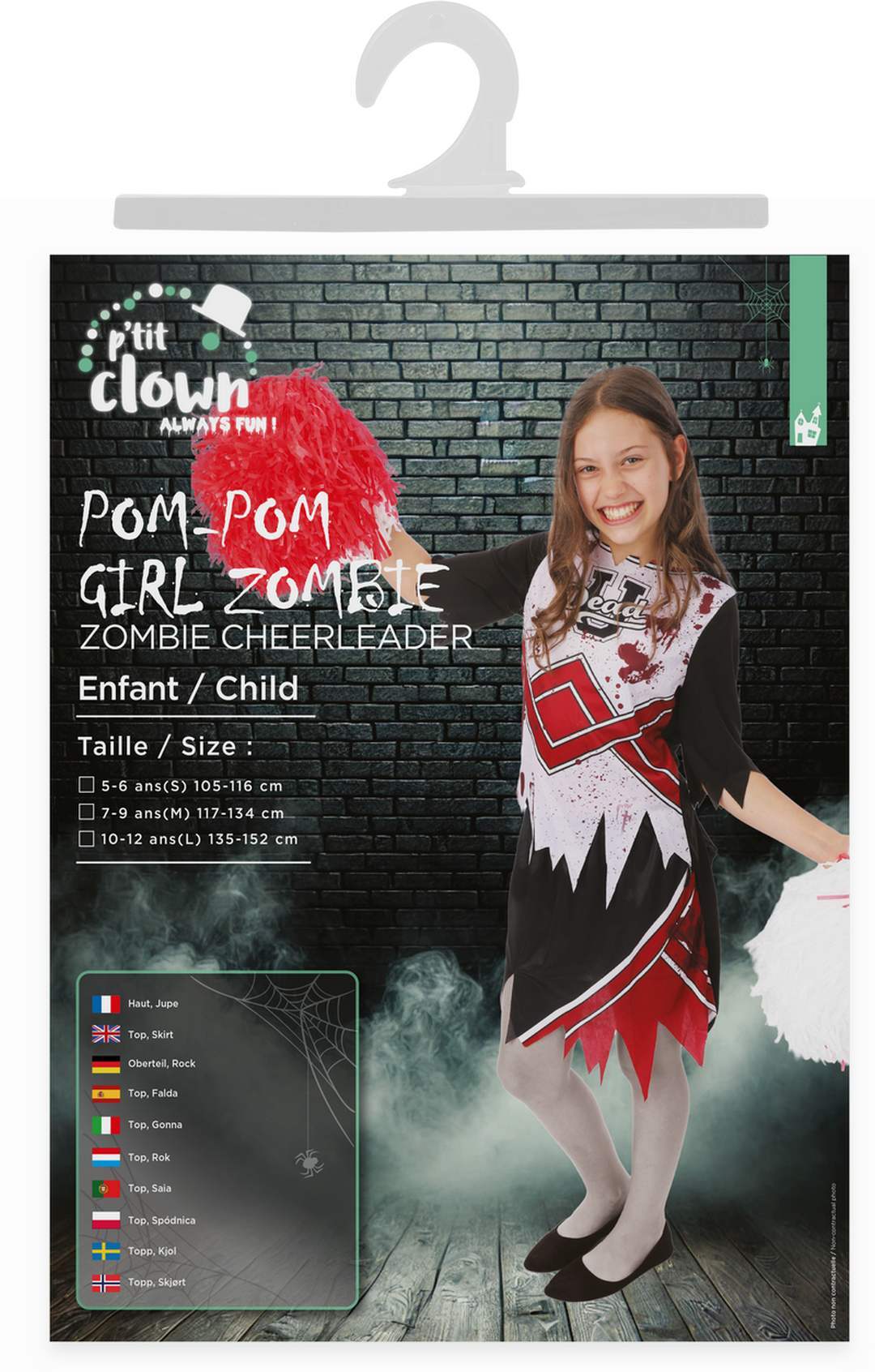 Zombie Cheerleader Costume -Girls