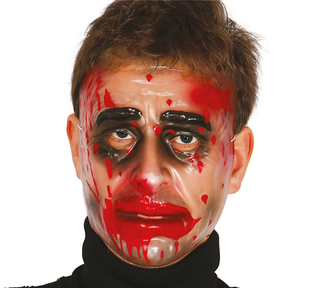 Transparent Man With Blood Mask Pvc