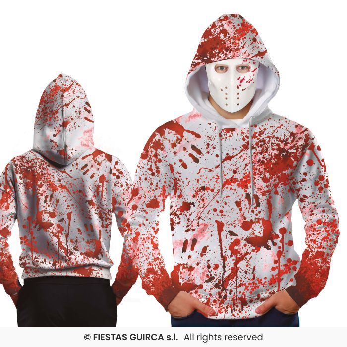 Bloody Hoodie With Mask Adult