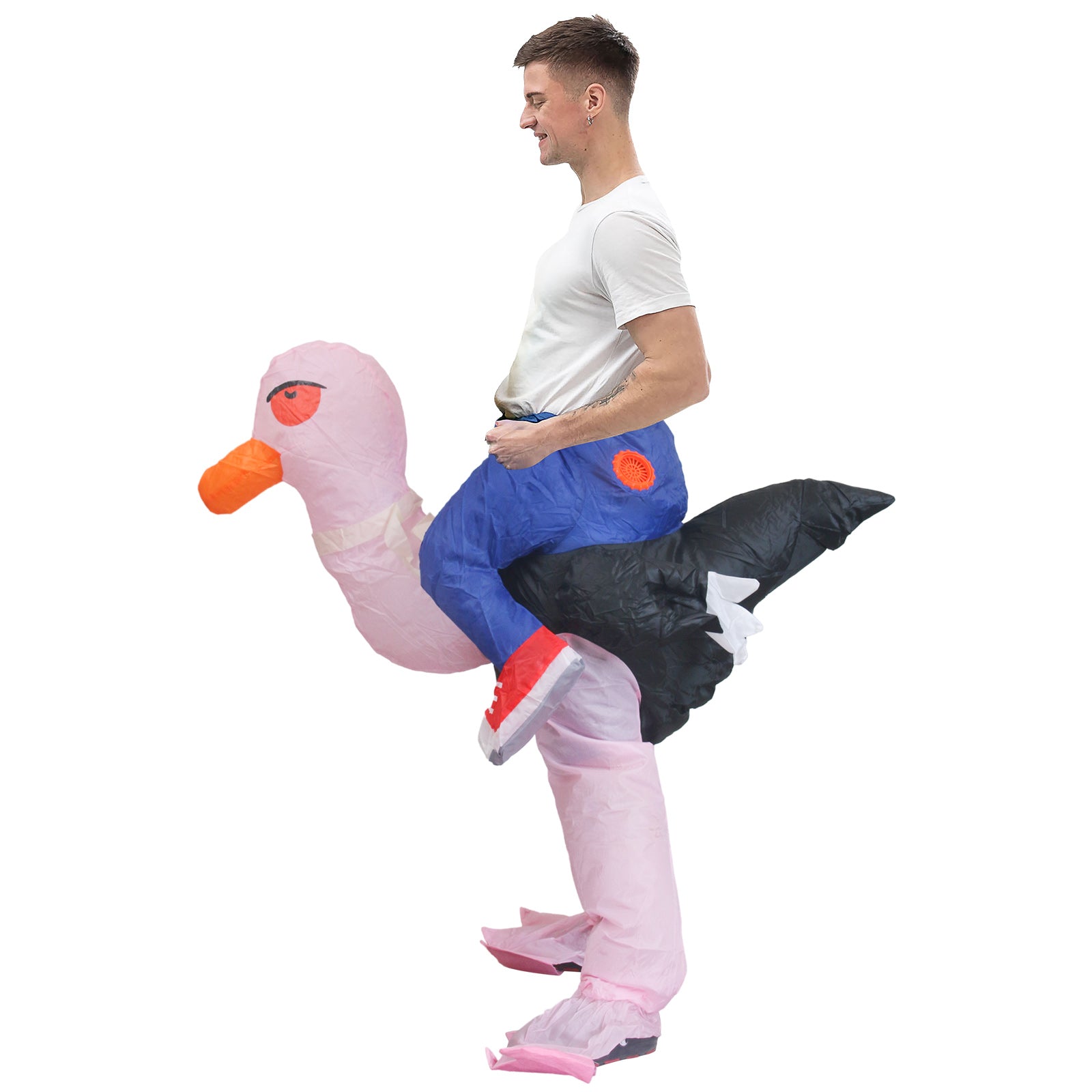 Adults Inflatable Ride- Along Ostrich