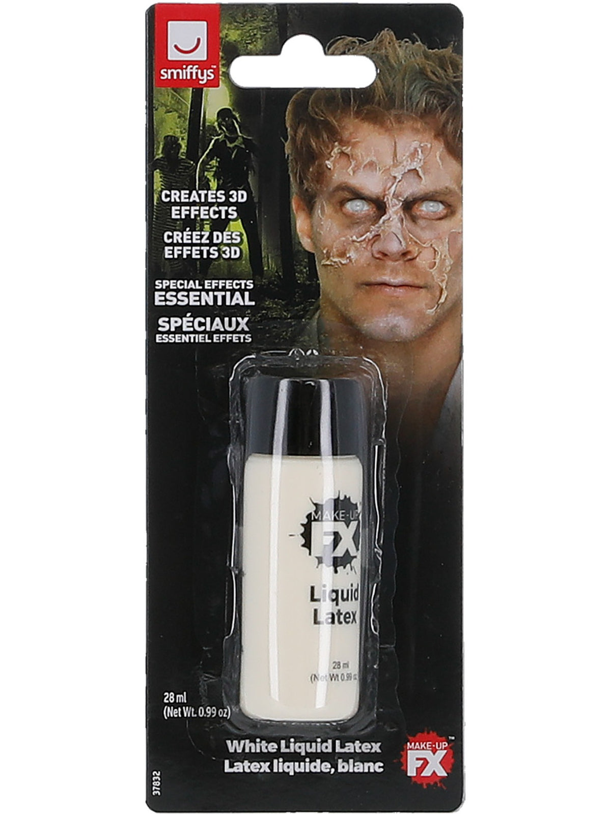 Smiffys Make-Up FX, Liquid Latex, 1 oz, White