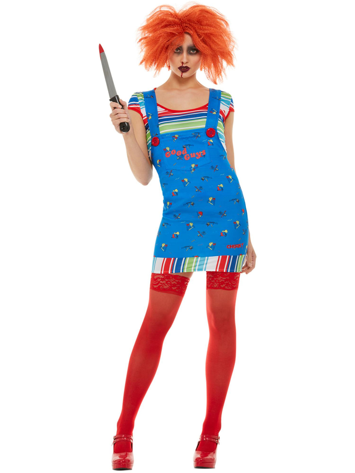 Chucky Women's Costume, Blue