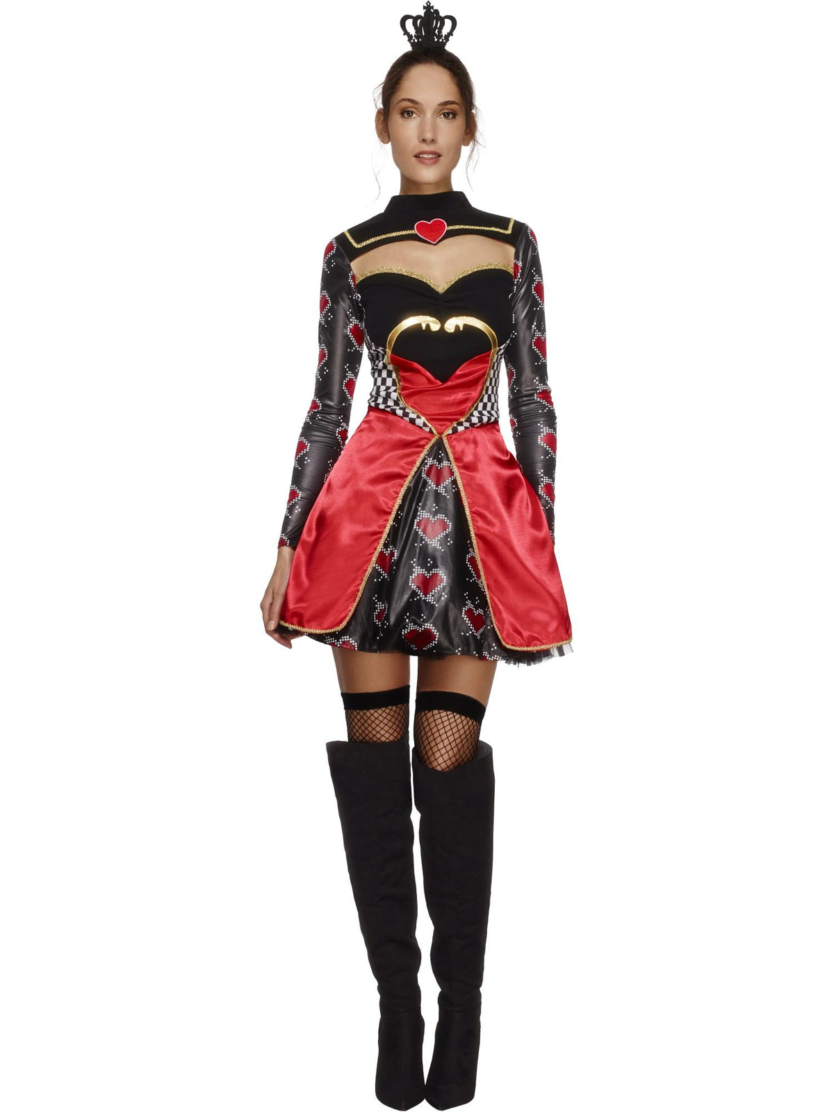 Fever Queen Of Hearts Costume, Black