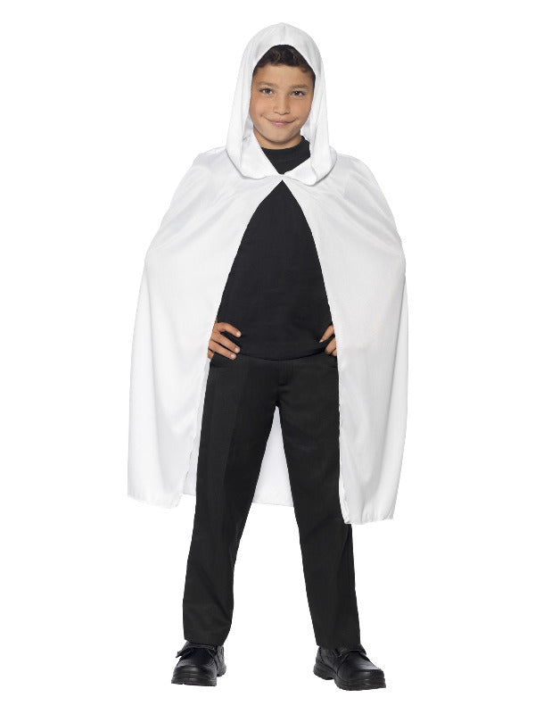 Hooded Cape - White