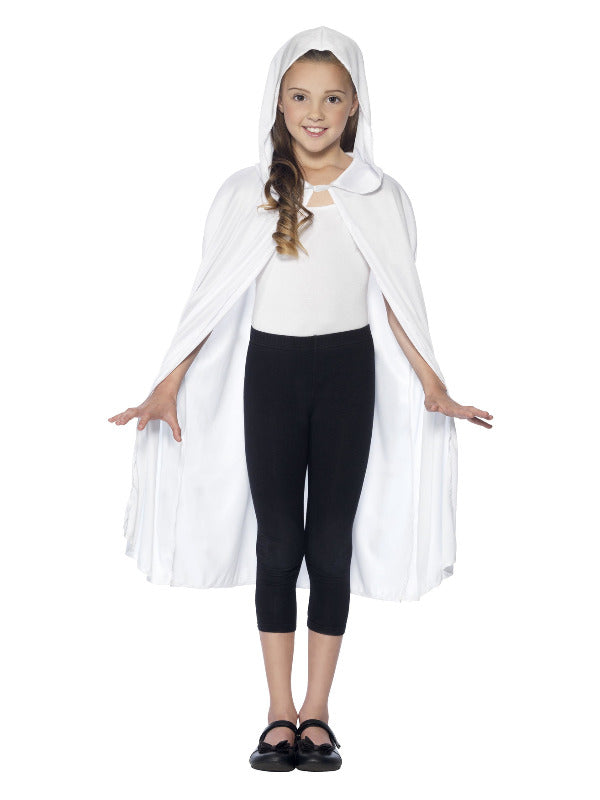 Hooded Cape - White