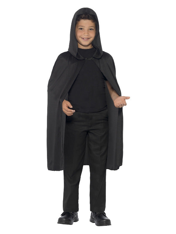 Childs Hooded Cape - Black