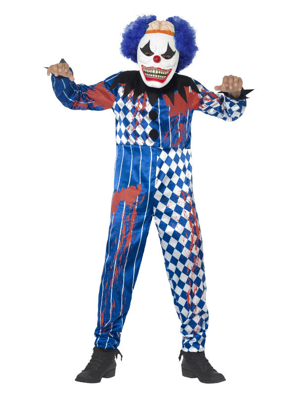 Deluxe Sinister Clown Costume Blue