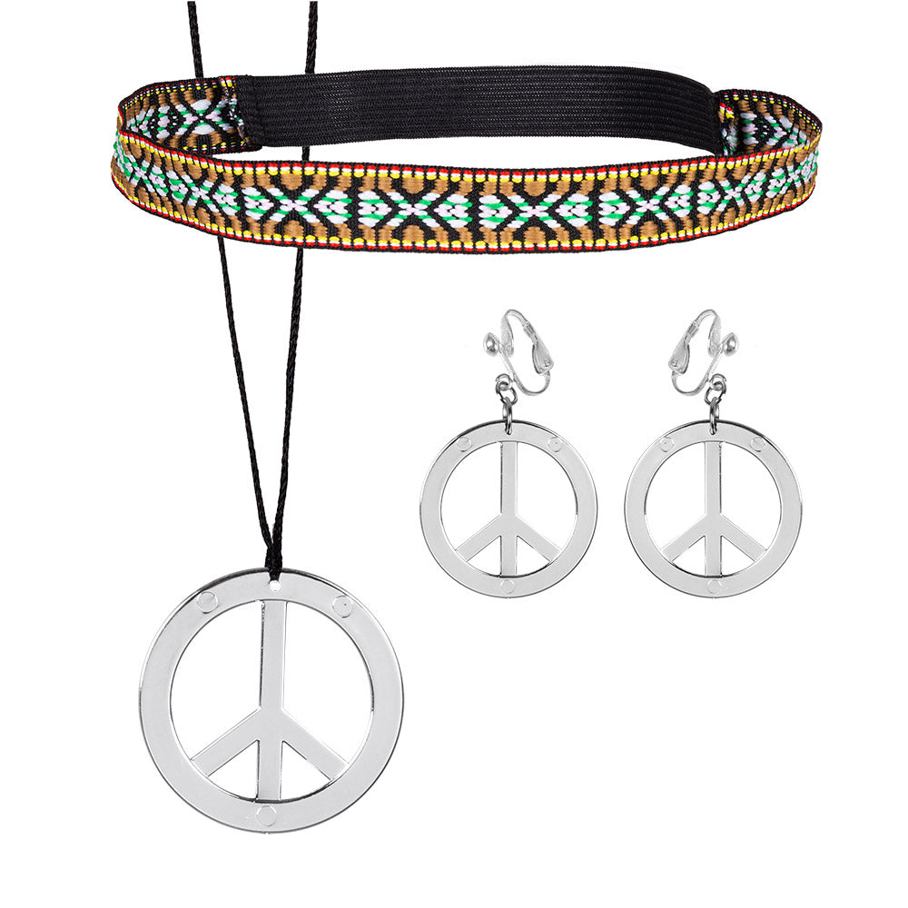 Hippie Set (Headband, Earrings and Necklace)