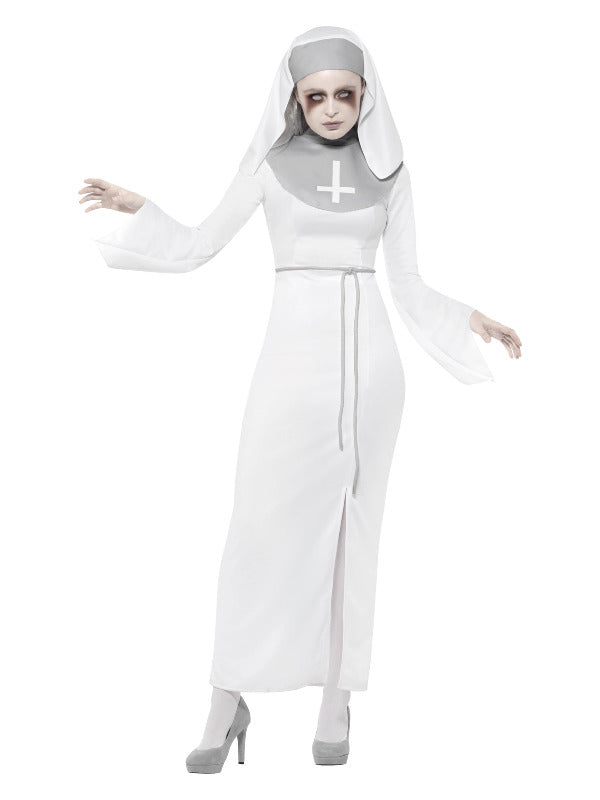 Haunted Asylum Nun Costume White