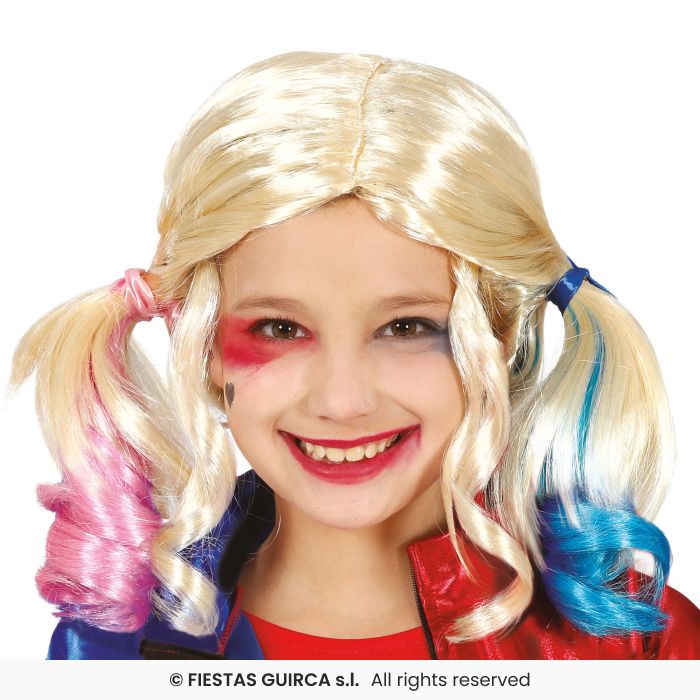 Child Colourful Pigtail Wig