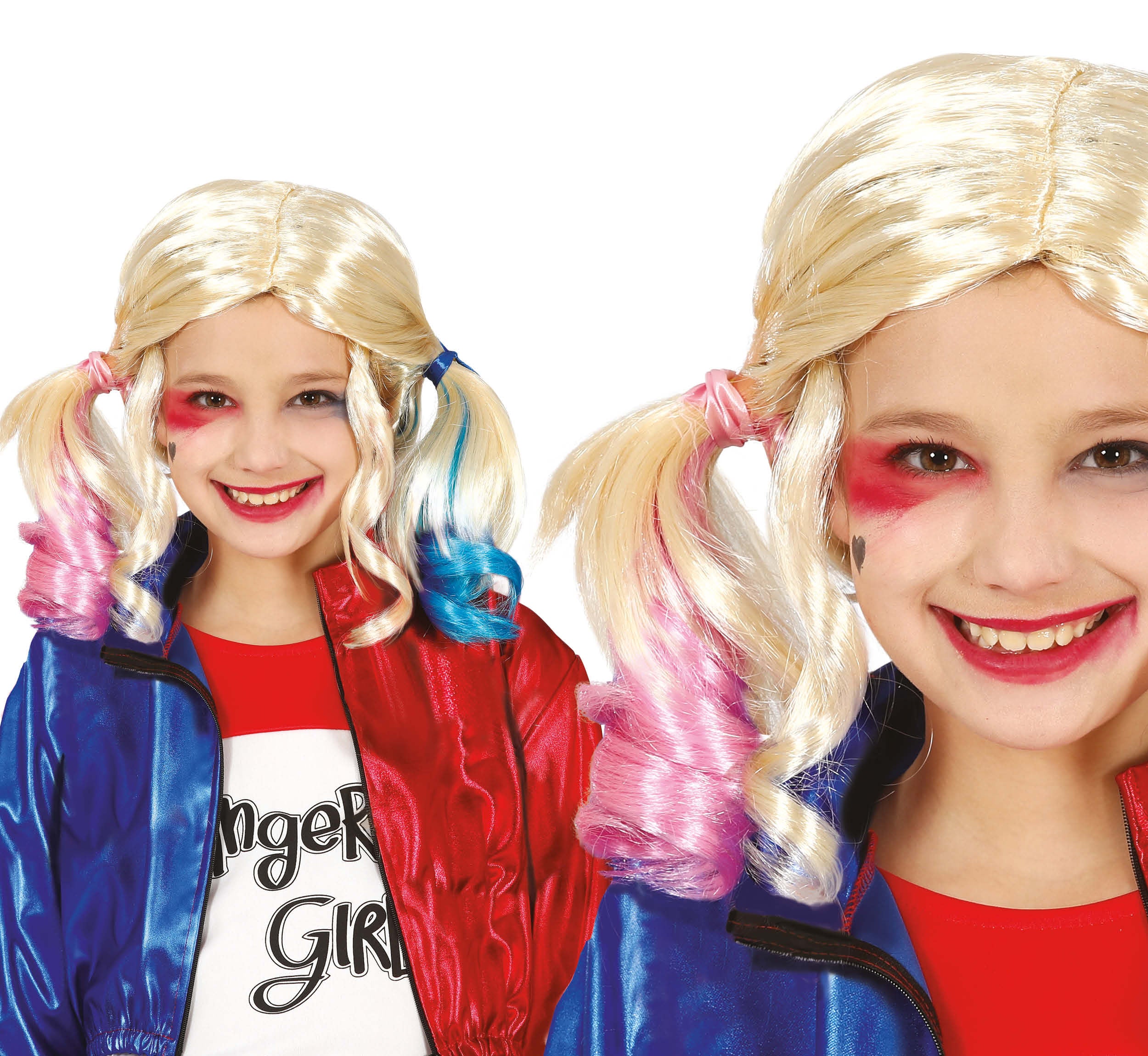 Coloured Ponytail Wig
