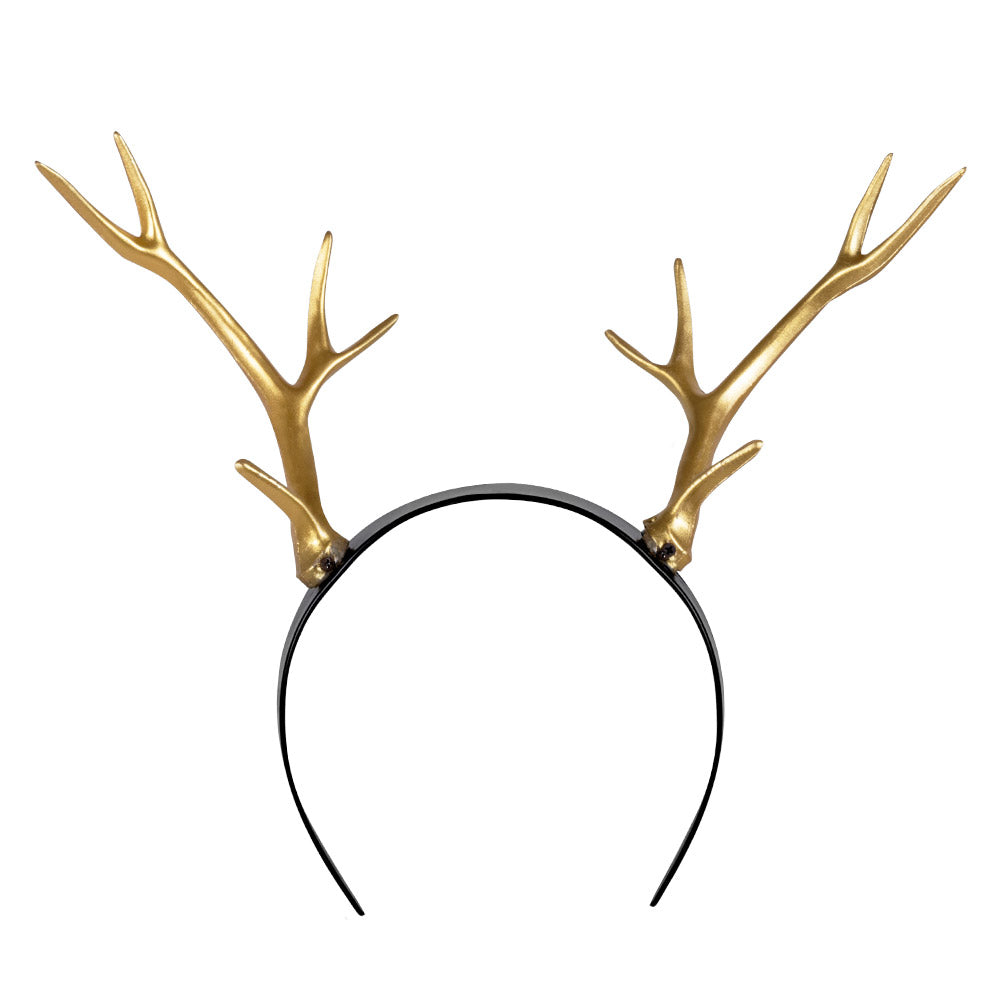 Noble Deer Tiara with Gold Antlers