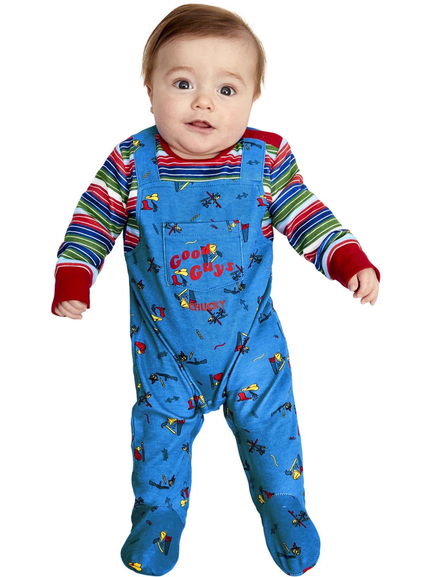 Chucky Baby Costume, Blue-Red